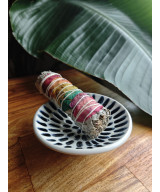 Smudge Stick - White Sage with Rose Petals