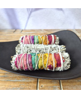 Smudge Stick - White Sage with Rose Petals